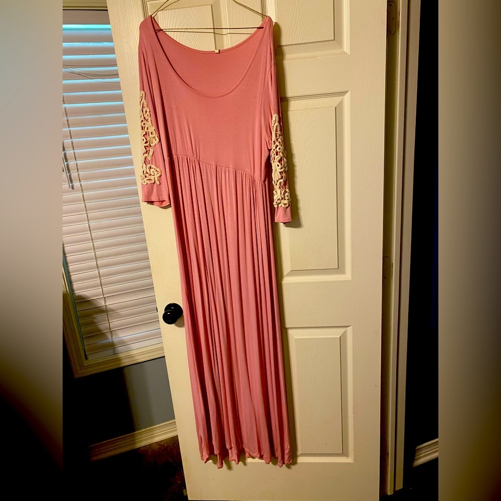 Chic Soul Blush color Maxi Dress